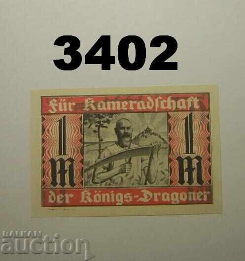 Stuttgart King's Dragoon 1 mark 1921