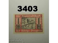 Stuttgart Königs-Dragoner 1 mark 1921