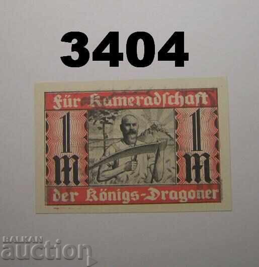 Στουτγκάρδη Königs-Dragoner 1 mark 1921
