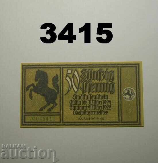 Στουτγκάρδη 50 πφένιχ 1922 Γερμανία με τιμή € 1.00 | 1.96 BGN