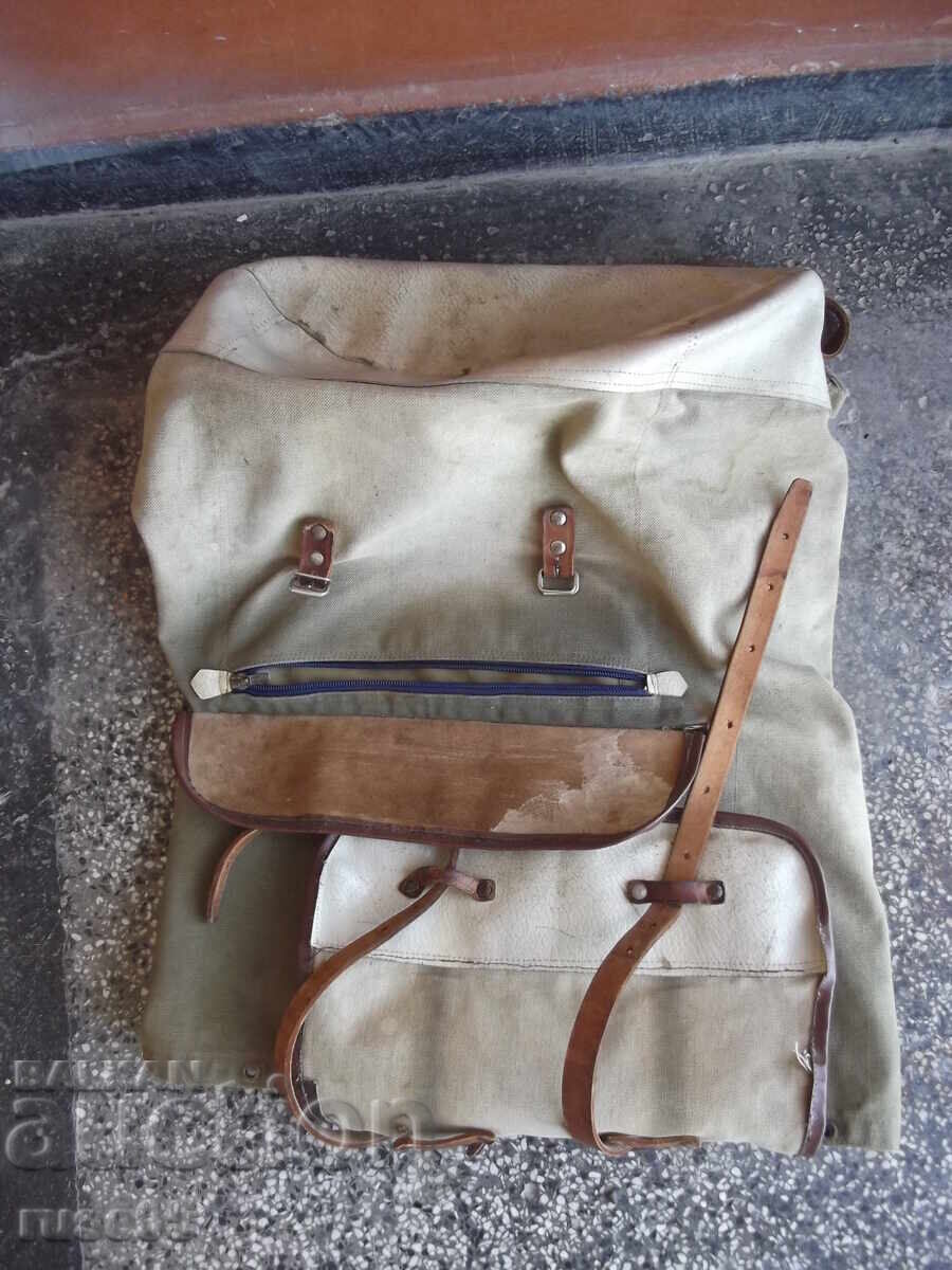 Rucsac turistic vechi din pânză - 5