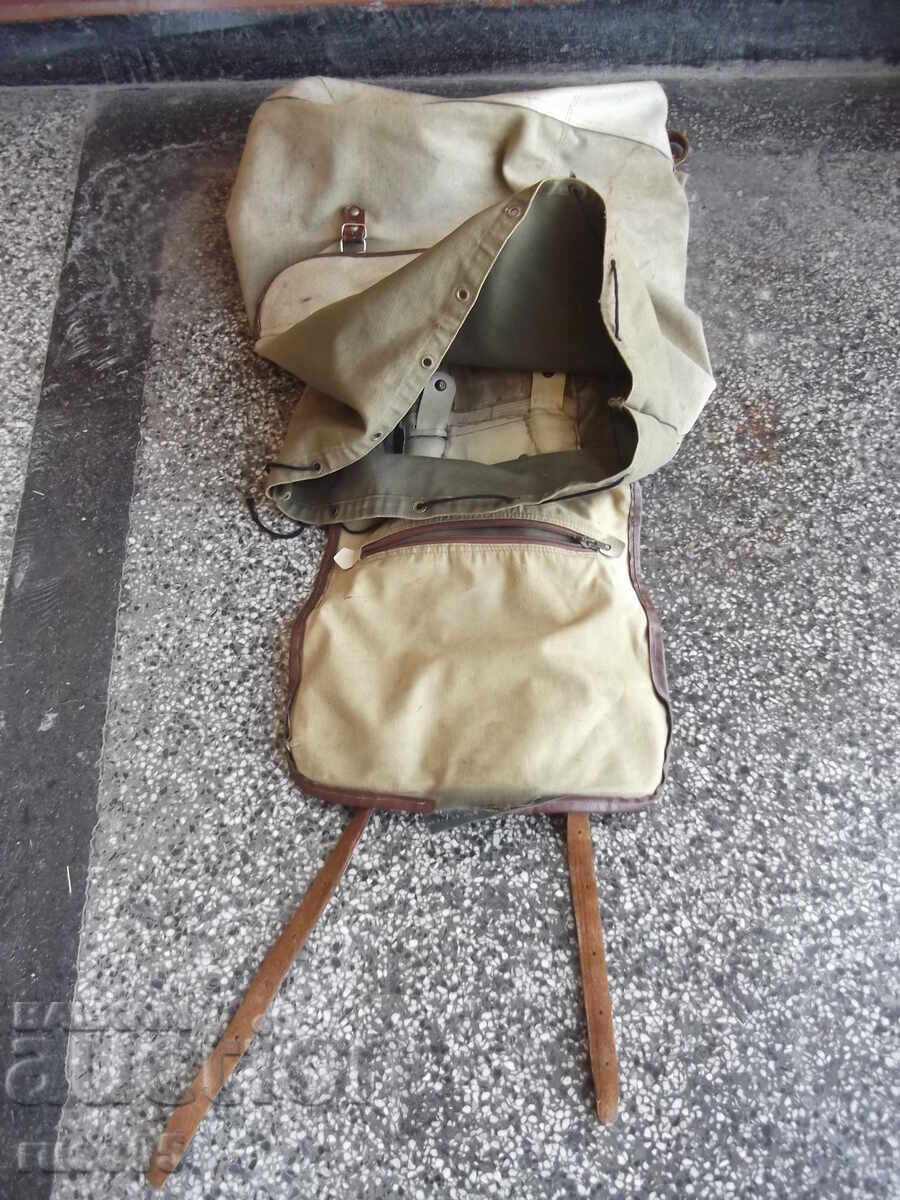 Rucsac turistic vechi din pânză - 6
