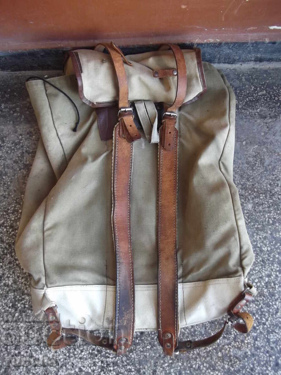 Rucsac turistic vechi din pânză - 7
