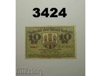 Guben 10 pfennig 1920 Germania