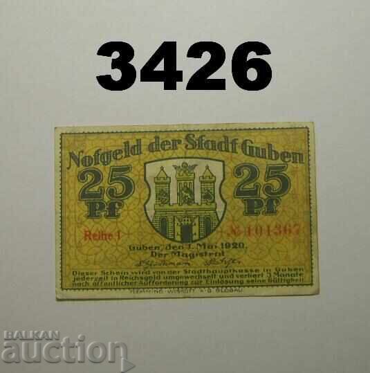 Guben 25 pfennig 1920 Γερμανία