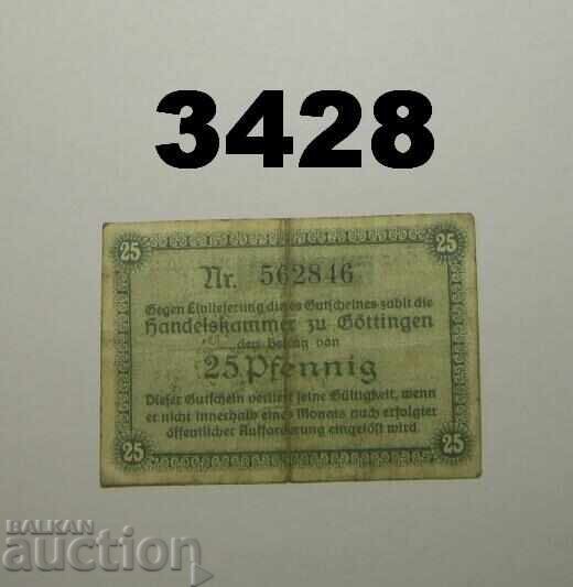 Γκέτινγκεν 25 πφένιγκ 1917 Γερμανία με τιμή € 1.00 | 1.96 BGN