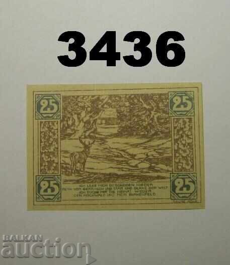 Birkenfeld 25 pfennig 1921 Германия с цена € 1.00 | 1.96 лв.