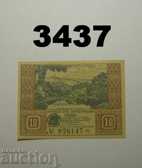 Birkenfeld 10 πεννίγια 1921 Γερμανία