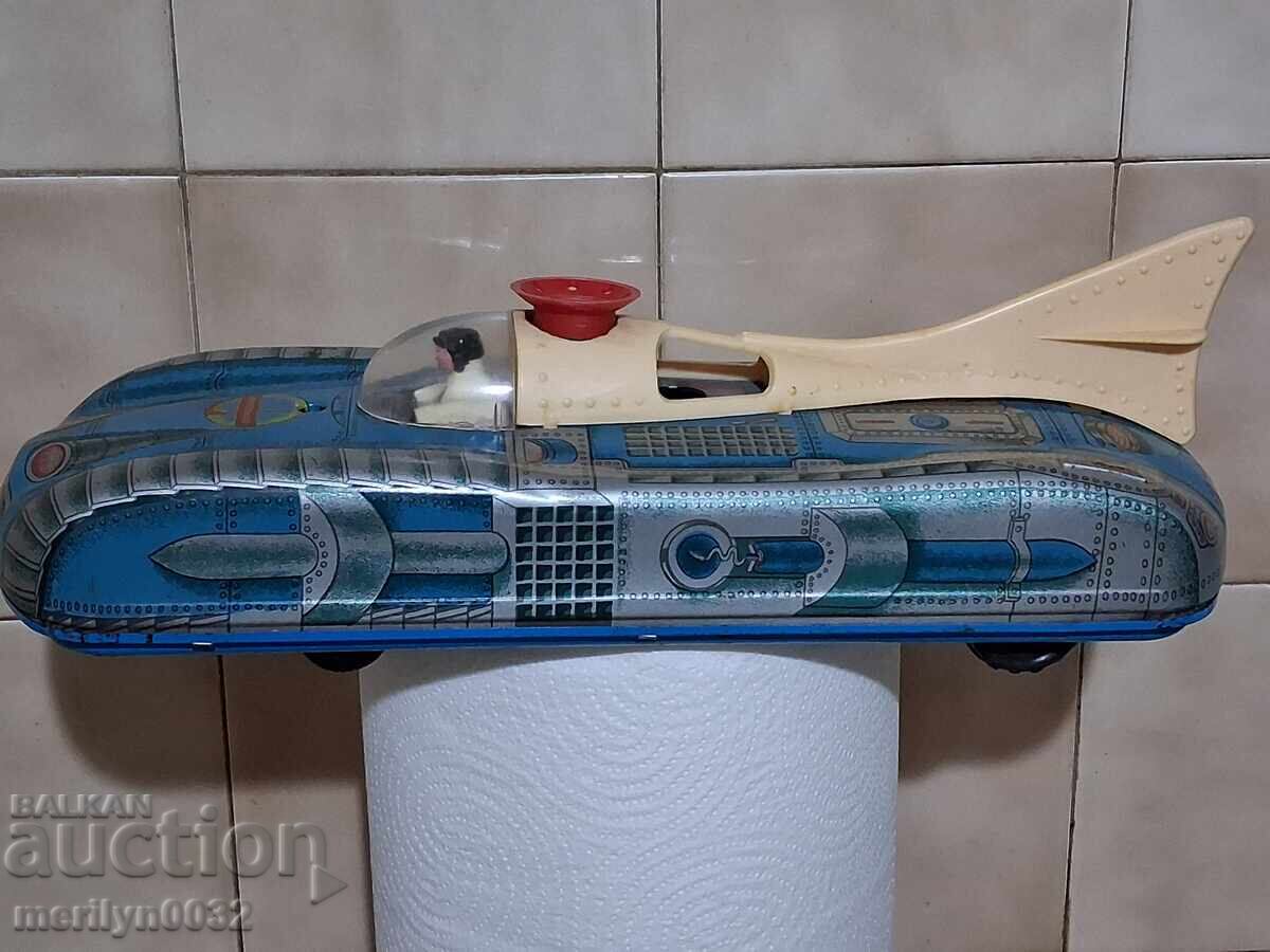 Ламаринена играчка звездолет космически кораб Интеркосмос - 7