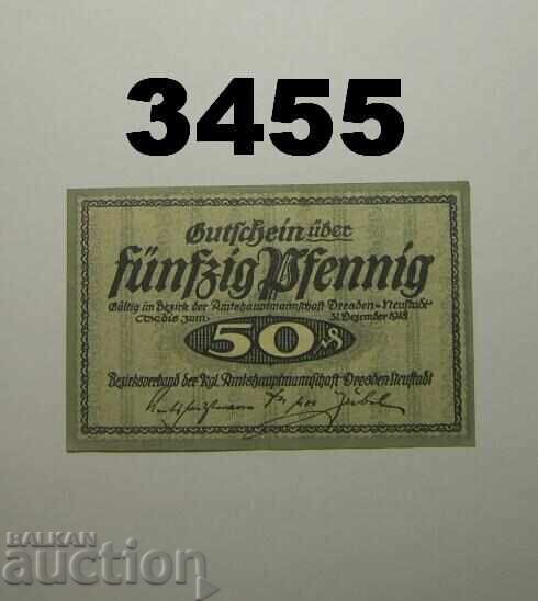 Dresden-Neustadt 50 pfennig bis 1918 Германия