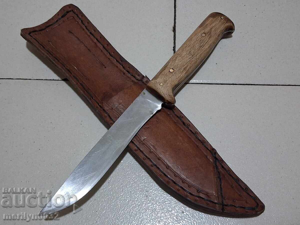 Τουριστικό μαχαίρι με θήκη για λεπτά μεζεδάκια