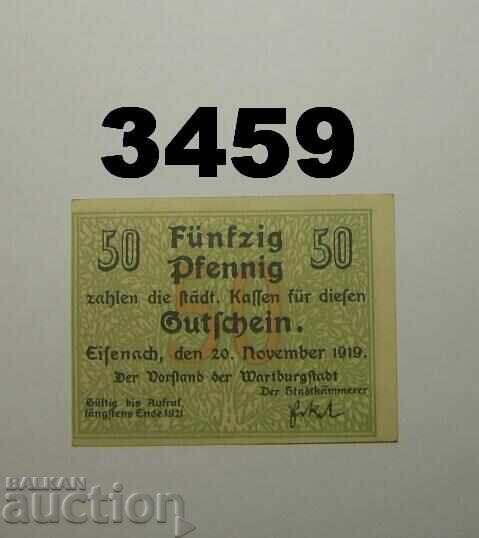 Eisenach 50 pfennig 1919 Γερμανία