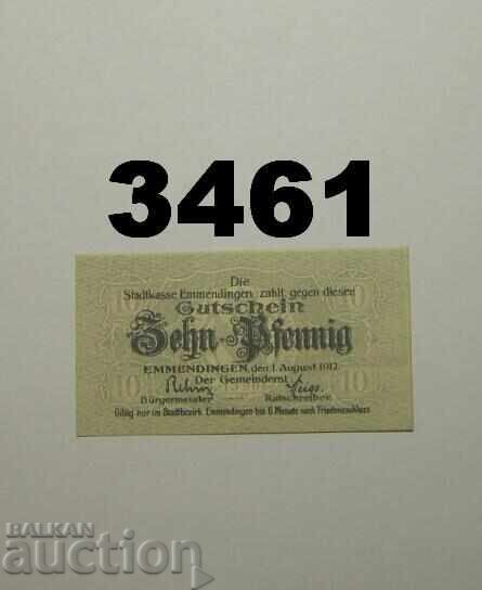 Emmendingen 10 pfennig 1917 Германия