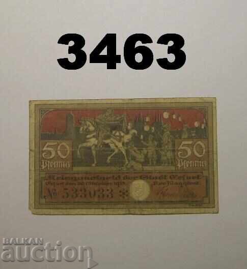 Erfurt 50 pfennig 1918 Γερμανία