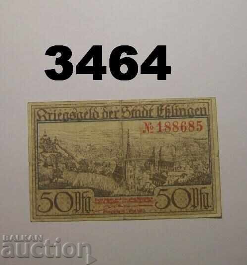 Esslingen 50 pfennig (1/2 mark) 1917 Germany