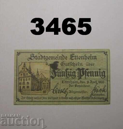 Ettenheim 50 pfennig 1920 Γερμανία
