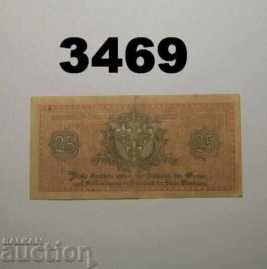 Βίζμπαντεν 25 πφένιγκ 1919 Γερμανία με τιμή € 0.50 | 0.98 BGN