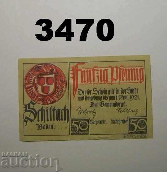 Schiltach 50 pfennig 1918 Germania cu preț € 0.80 | 1.56 BGN