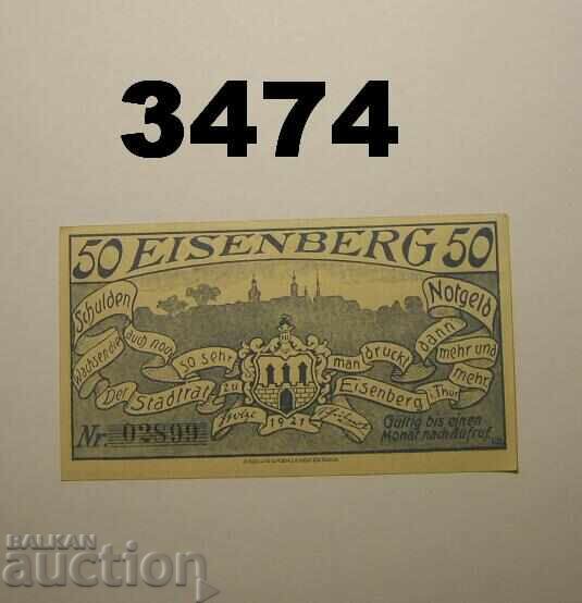 Eisenberg 50 pfennig 1921 Γερμανία