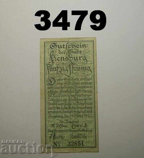 Flensburg 50 pfennig 1921 Германия с цена € 0.50 | 0.98 лв.
