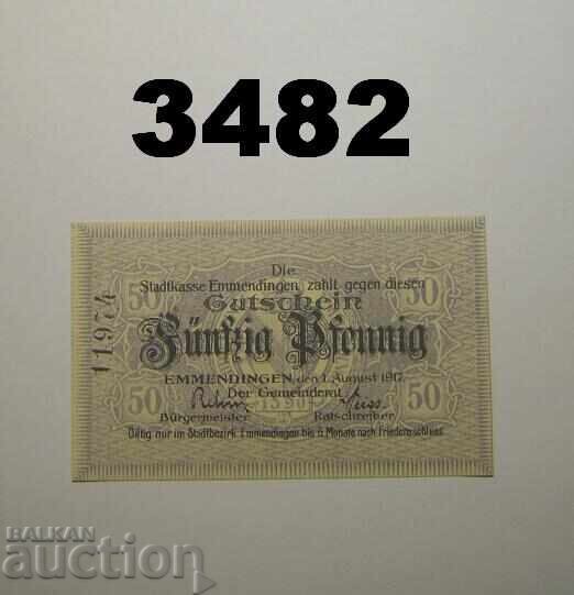 Emmendingen 50 pfennig 1917 Germany