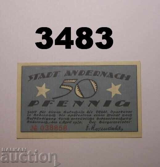 Andernach 50 pfennig 1920 Γερμανία