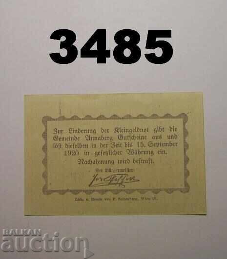 Annaberg 50 heller până în 1920 Austria cu preț € 1.30 | 2.54 BGN
