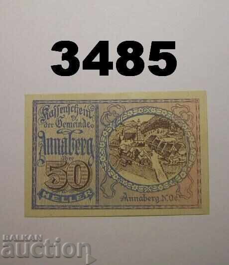 Annaberg 50 heller până în 1920 Austria