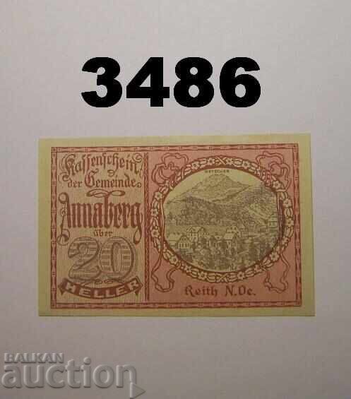 Annaberg 20 heller έως το 1920 Αυστρία