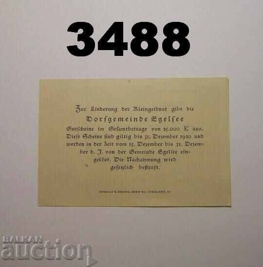 Egelsee 20 heller 1920 Αυστρία με τιμή € 1.30 | 2.54 BGN