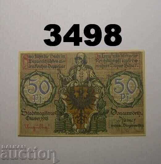 Invalid! Donauwörth 50 pfennig 1918 Germany
