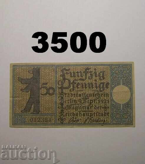 Berlin 50 pfennig 1921 Германия с цена € 0.50 | 0.98 лв.