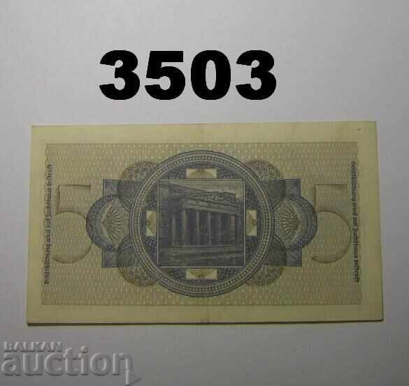 Γερμανία 5 μάρκα 1939 (Β' Παγκόσμιος Πόλεμος 1939-44) με τιμή € 5.00 | 9.78 BGN