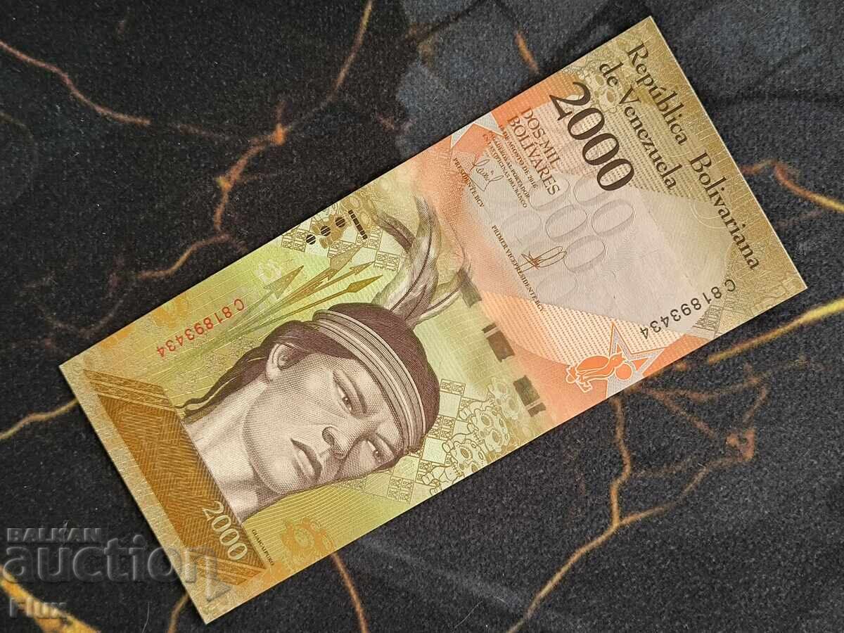 Τραπεζογραμμάτιο - Βενεζουέλα - 2000 μπολίβαρ UNC | 2016