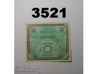 Франция 2 франка 1944 WWII