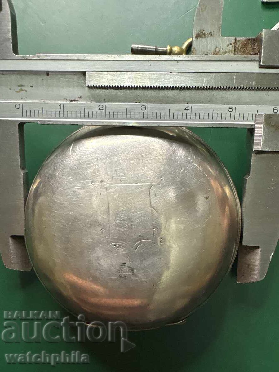 Сребърен джобен часовник Serpos Constantinople . Работи - 7