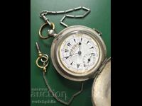 Serpos Constantinople silver pocket watch. Working