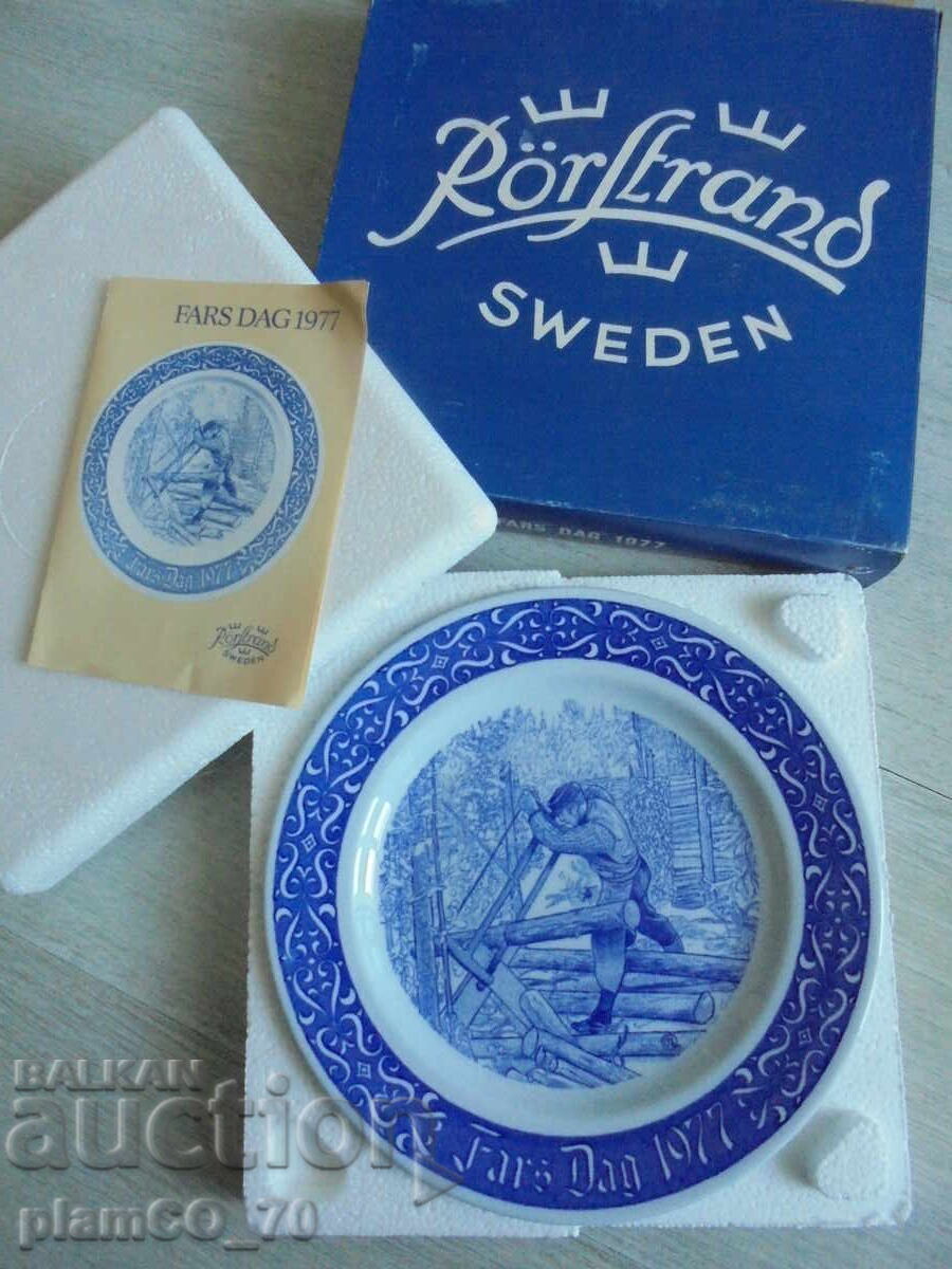 №*8576 Колекционерска порцеланова чиния „Fars Dag 1977“ - 5