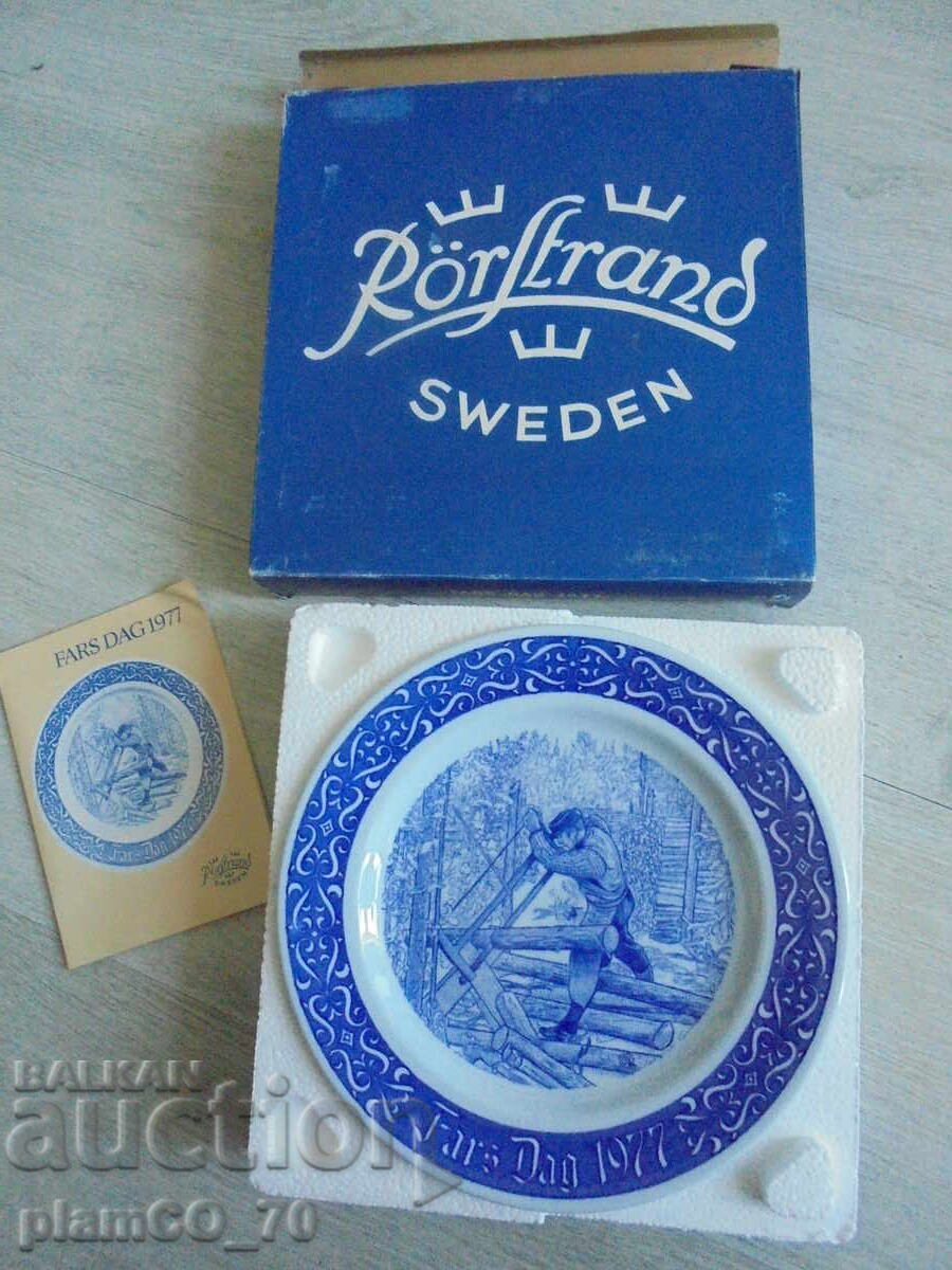 №*8576 Колекционерска порцеланова чиния „Fars Dag 1977“