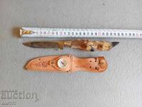 СТАР ЛОВЕН НОЖ СЪС СРЪНДАШКО КРАЧЕ