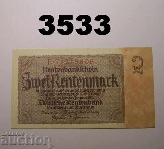 Germania 2 Renten Marks 1937