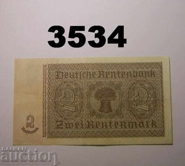 Germany 2 Renten Marks 1937 with price € 1.00 | 1.96 BGN