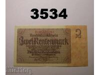 Germany 2 Renten Marks 1937