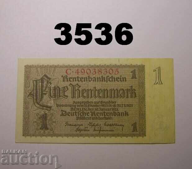 Германия 1 рентен марка 1937