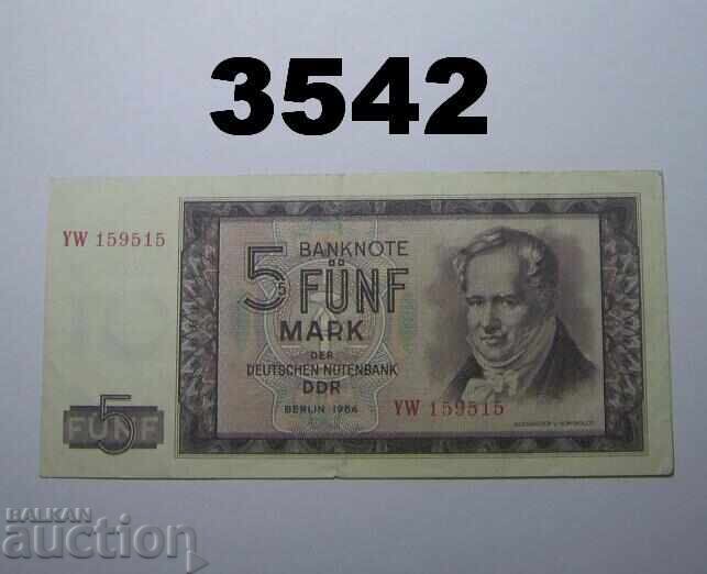 Германия 5 марки 1964 ГДР
