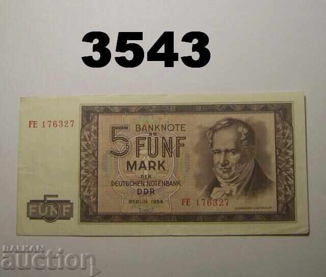 Германия 5 марки 1964 ГДР