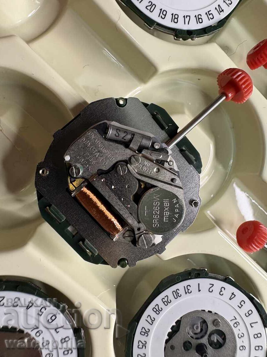 Δημοπρασία Μηχανισμοί ρολογιών Miyota 2115 Japan, ολοκαίνουργιοι, 45 τεμ