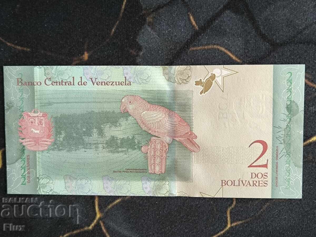 Bancnotă - Venezuela - 2 bolivari UNC | 2018 cu preț € 1.50 | 2.93 BGN