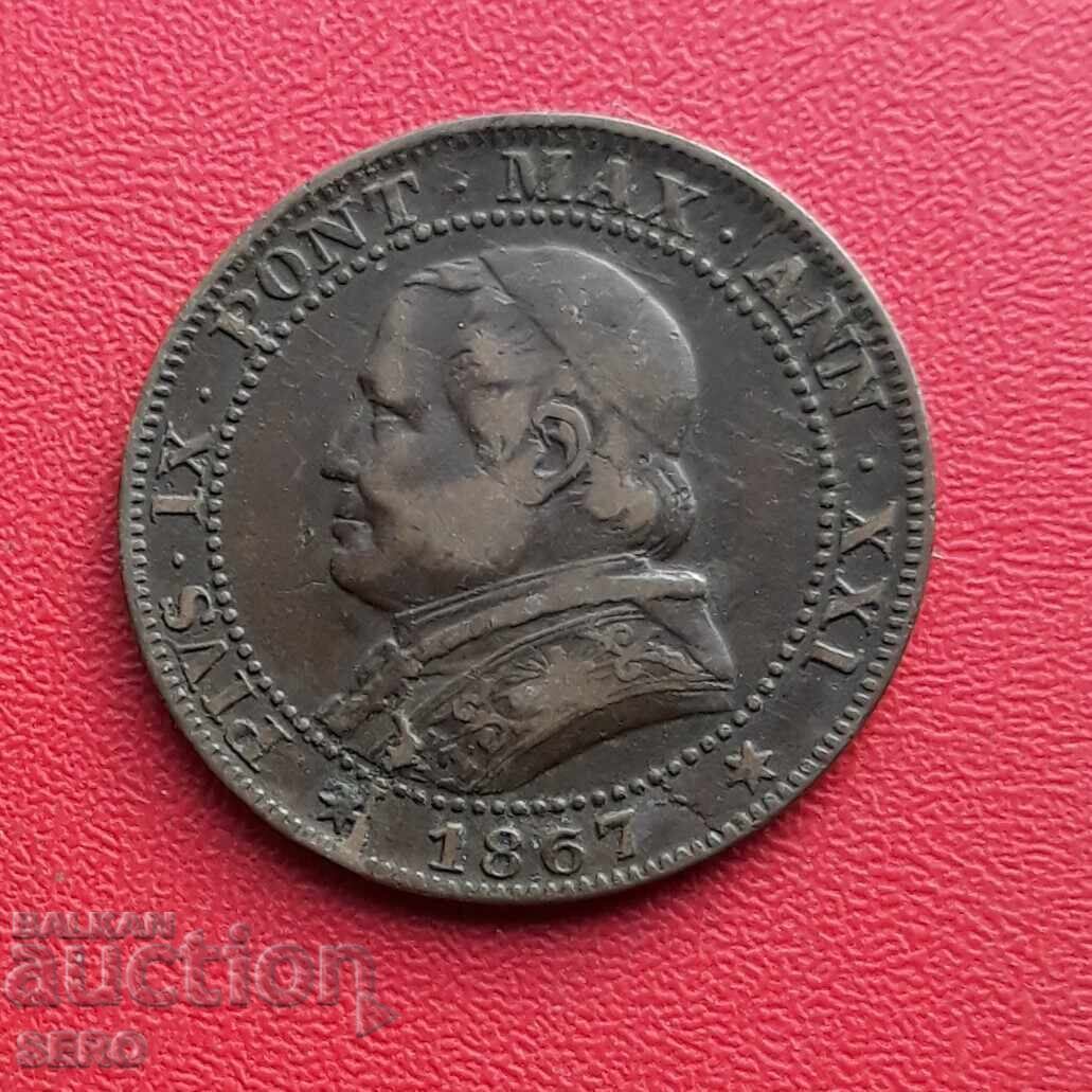 Vatican - 1 Soldo / 5 Centesimi / 1867 with price € 12.50 | 24.45 BGN