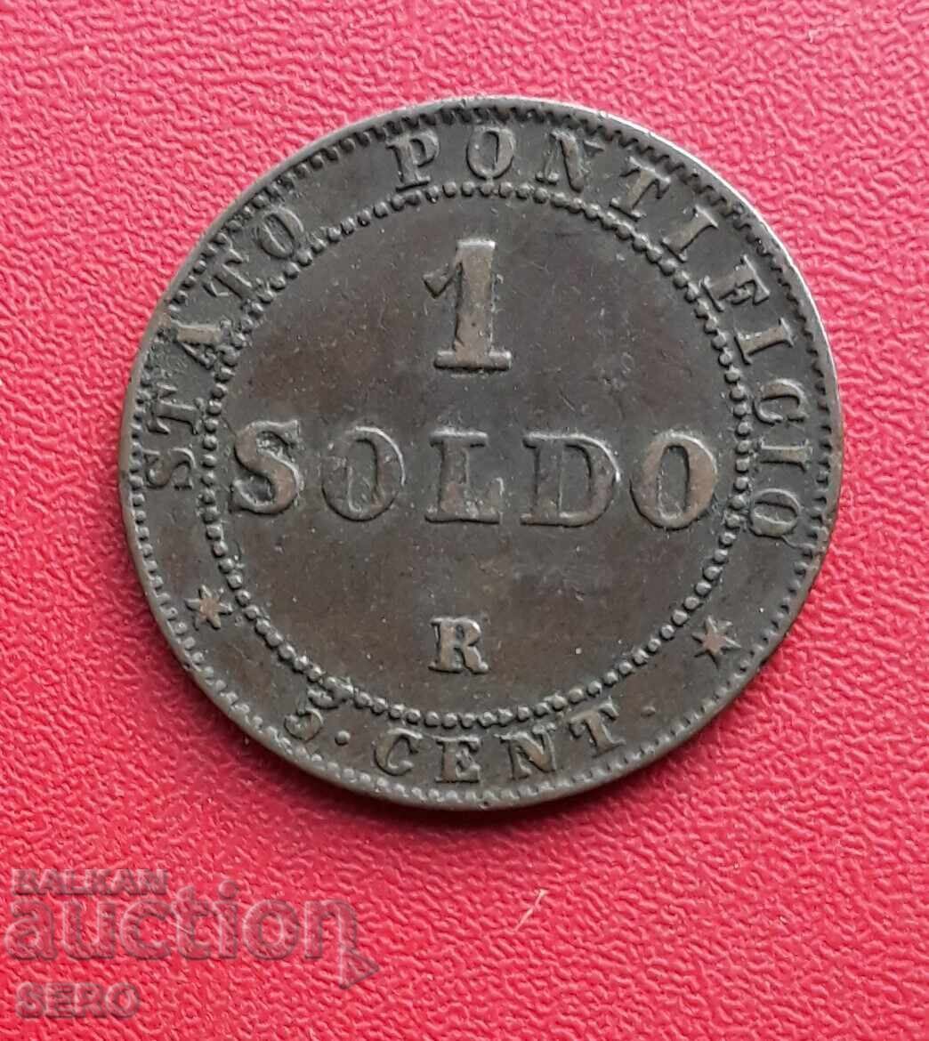 Vatican - 1 Soldo / 5 Centesimi / 1867